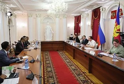 Губернатор Кубани Вениамин Кондратьев встретился с производителями фармацевтической продукции из Индии