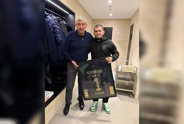 Хабиб Нурмагомедов опубликовал фото с президентом «Краснодара» Сергеем Галицким 