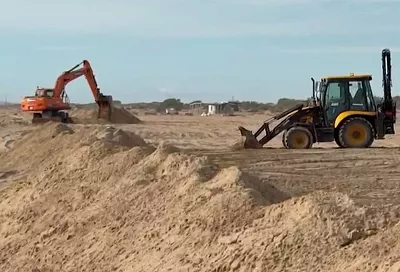 20 км защитного вала обустроено на побережье в Анапе