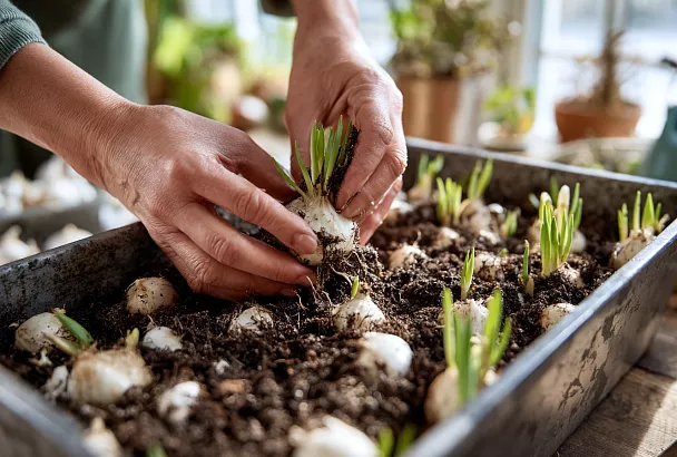 Как посадить проросшие тюльпаны весной и получить красивый букет через полтора месяца