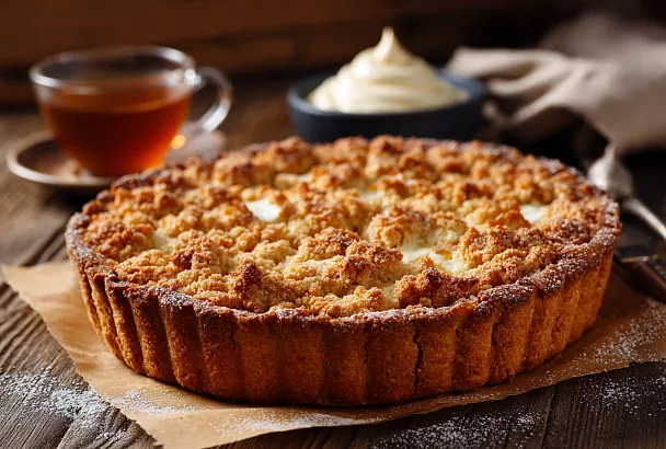 Творожный пирог с хрустящей крошкой – тает во рту, готовится просто