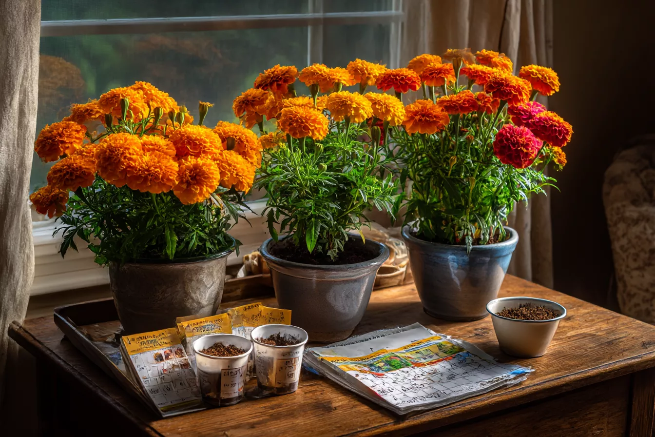 Когда и как сеять бархатцы в 2026 году: ранний посев для цветения уже в мае