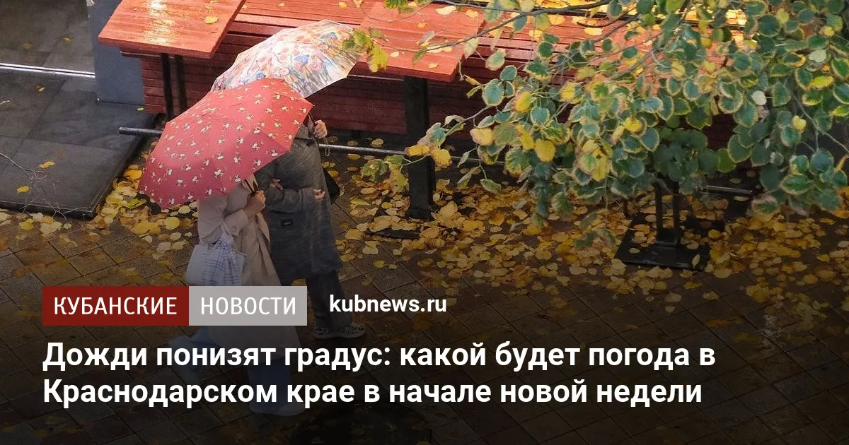 Дожди понизят градус: какой будет погода в Краснодарском крае в начале новой недели