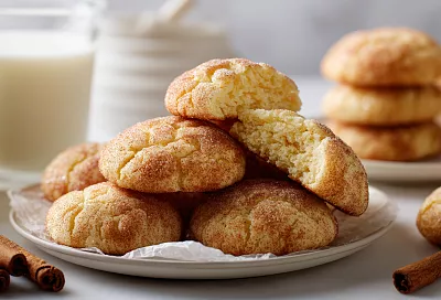 Воздушные кефирные печенюшки с корицей: хрустящая сахарная шапочка, пористые как бисквит и готовятся за 20 минут 