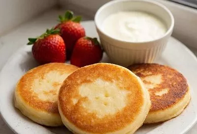 Сырники по-новому: теперь всегда готовлю их с рисовой мукой и яблочной карамелью — результат получается воздушным и нежным