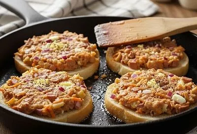 «Ленивая пицца» из 90-х: дармовой рецепт нажористой закуски для максимального вкуса и сытости