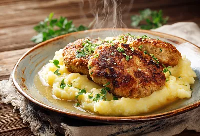 Бюджетные котлеты с картошкой: сочные, нежные и очень вкусные