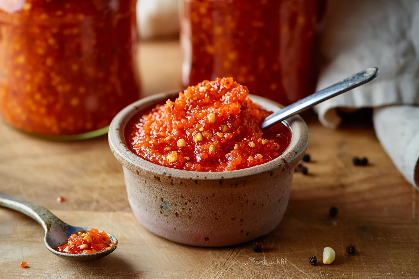 Без стерилизации — и не скисает: перцовая паста «канкучи» с семенами, как у кавказских хозяек