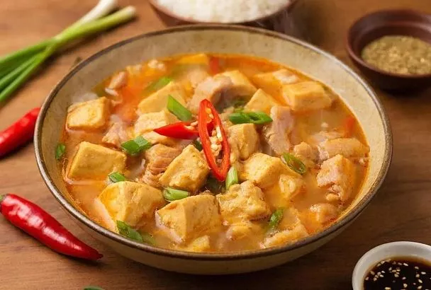 Китайское мапо-тофу с фаршем дома: заменяем азиатские соусы на доступные - и тот самый огненный вкус