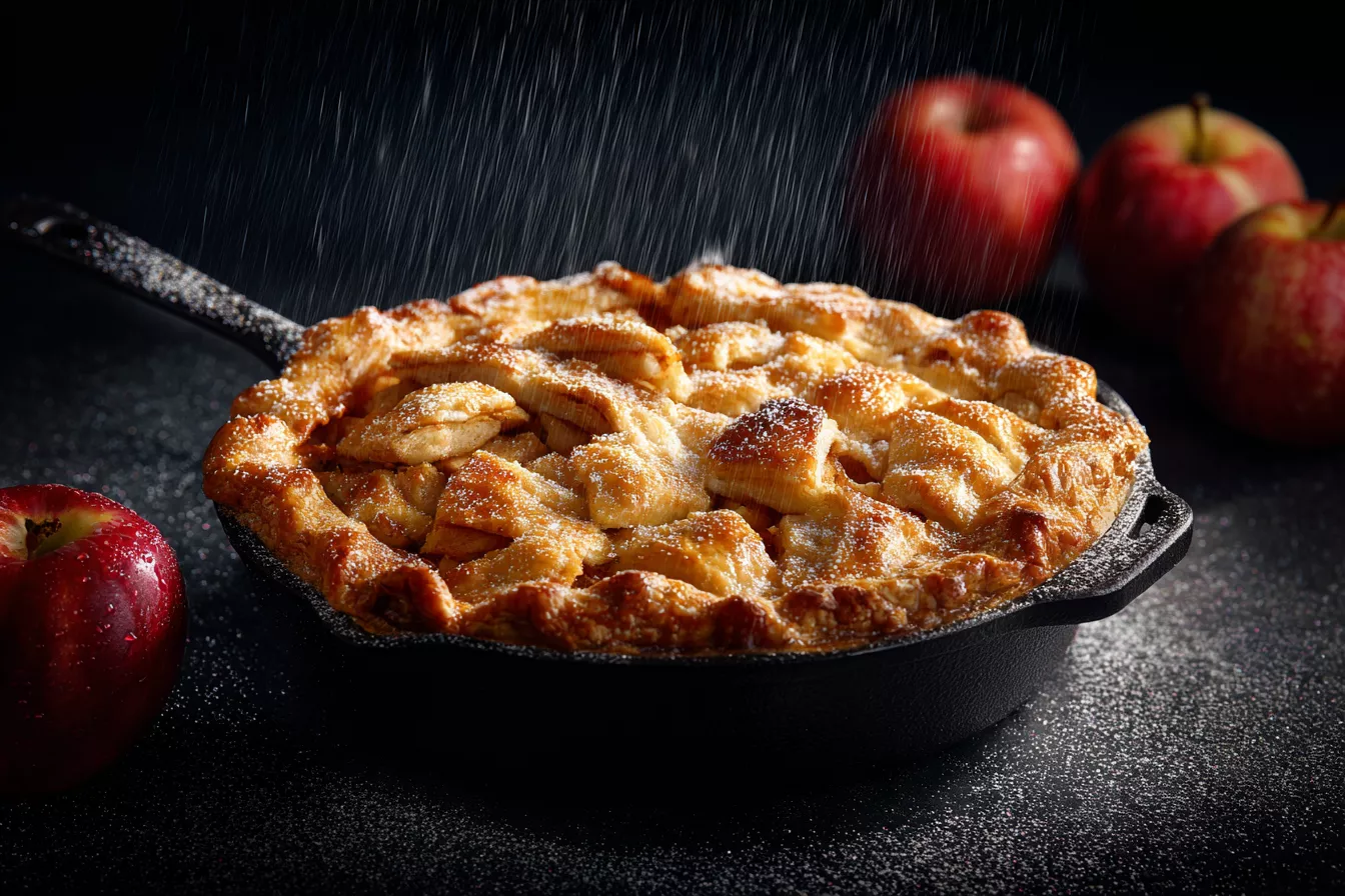 Проверенный рецепт яблочного пирога на сковороде: без миксера и весов