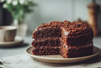 Быстрый шоколадный торт без яиц и дрожжей: мягкий, сочный и очень вкусный. Готов за час вместе с выпечкой