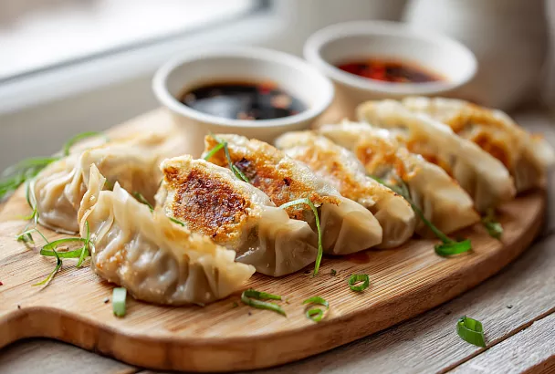 Японские пельмени Гёдза — сочные, пикантные и очень вкусные