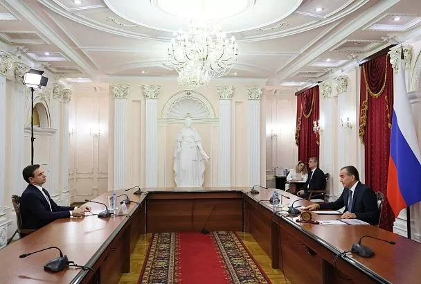 Губернатор Вениамин Кондратьев встретился с председателем избирательной комиссии Краснодарского края Алексеем Черненко