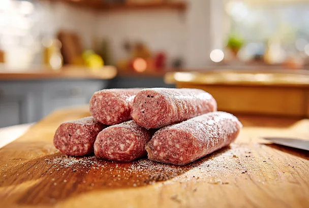 Домашная «итальянская» колбаса без оболочки: быстрый замес и выдержка в холодильнике, сделает любой