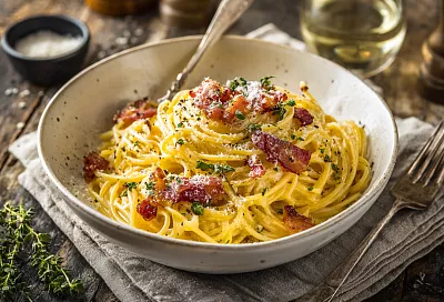 Настоящая паста карбонара: секреты идеального соуса от шефа