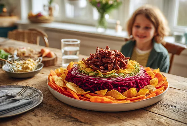 Салат «Костёр»: яркий, хрустящий и очень вкусный