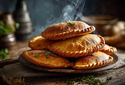 Легендарные грузинские пирожки с мясом — сочные, ароматные и очень вкусные