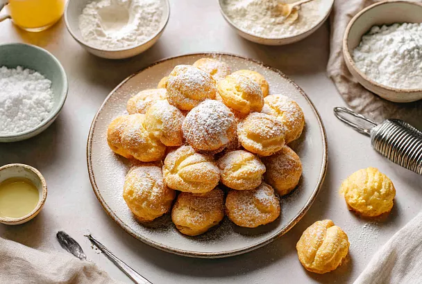 Завариваю тесто на воде — и жарю печенье без яиц и без духовки: хруст снаружи, нежность внутри