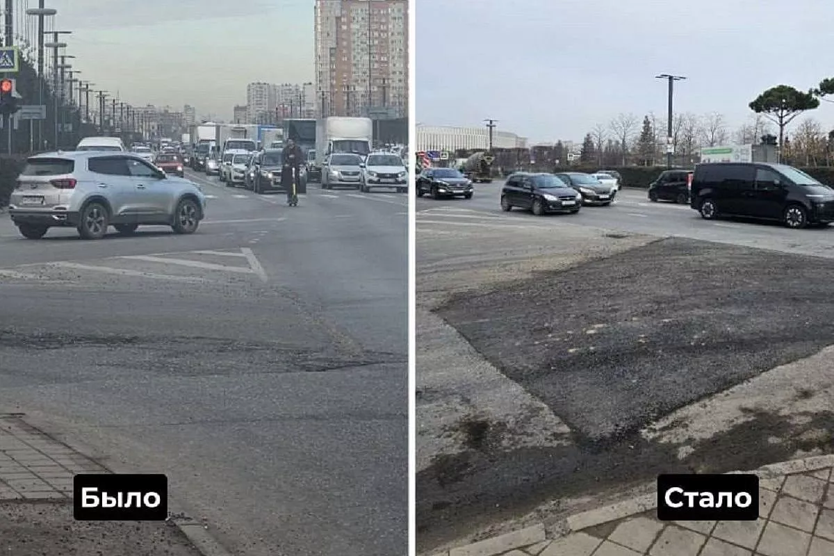 В Краснодаре выполнили ямочный ремонт на 101 участке дорог
