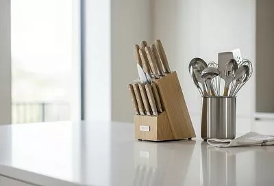 Как правильно мыть подставки для ножей и кухонных приборов