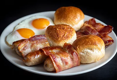 Английские булочки: пышные булочки без духовки, прямо на сковороде