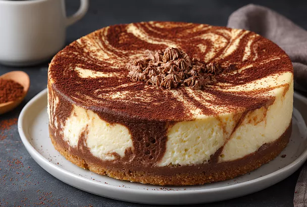 Чизкейк «Тирамису» с шоколадным тестом и нежным кремом: десерт, который покорит всех
