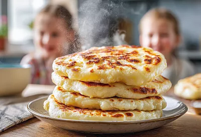 Лепёшки на сковороде за 30 минут: мягкие, пышные и очень вкусные — как в детстве