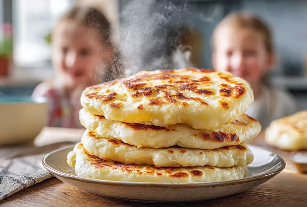 Лепёшки на сковороде за 30 минут: мягкие, пышные и очень вкусные — как в детстве