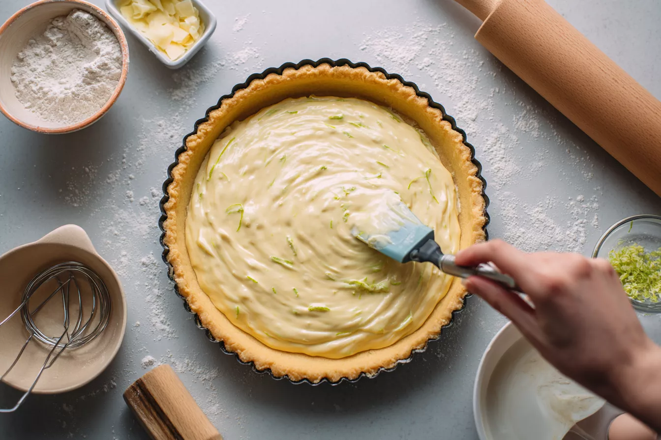 Итальянский сметанный пирог с тёртой крошкой