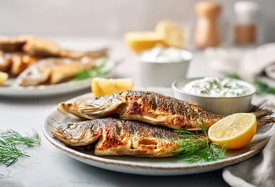 Какой соус лучше всего подать к жареной речной рыбе — окунь, лещ, карп