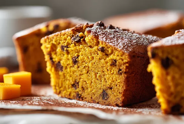 Кремовый тыквенный торт без сахара и глютена с шоколадной крошкой