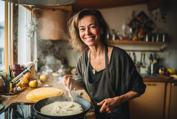 Блины с яблоком: эластичные, с хрустящими краями и лёгким фруктовым ароматом
