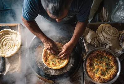Домашний хлеб без духовки: на сковороде и на крышке казана