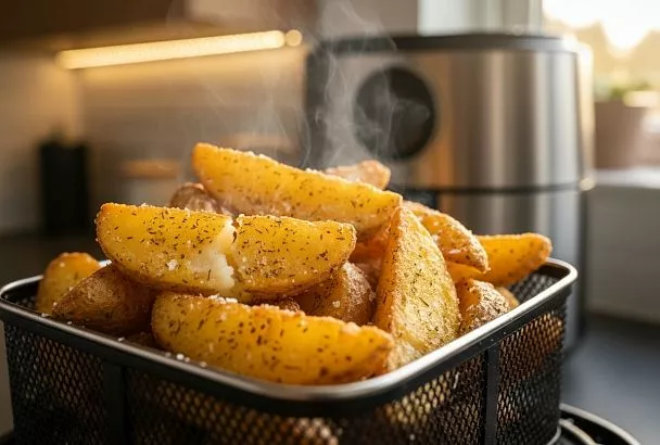 Рецепт идеально хрустящей картошки в аэрогриле за 10 минут