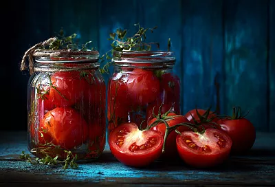 Помидоры в банках: простой маринад на зиму