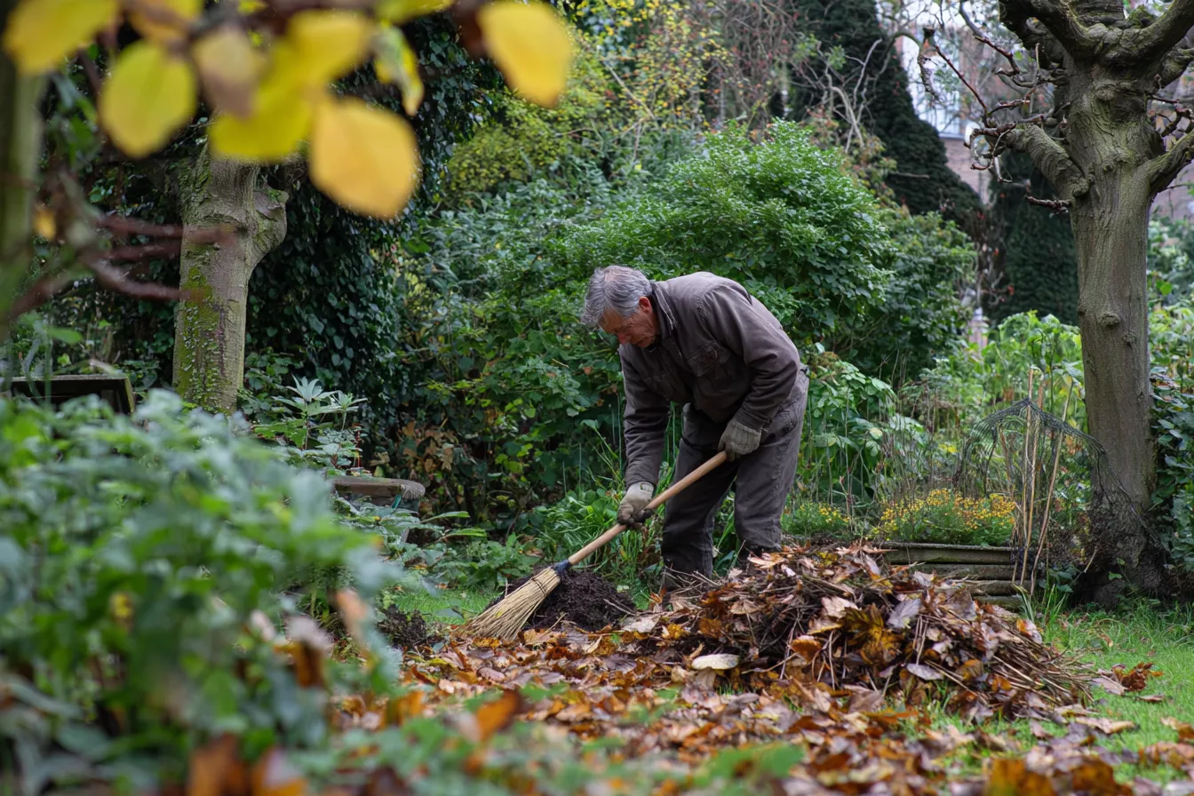Гид по саду в ноябре: финальные штрихи перед зимой – уборка, побелка, мульча, защита от грызунов
