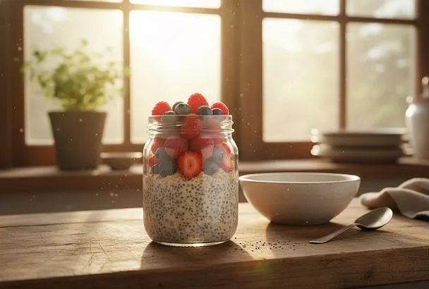 Диетолог рассказала о пользе ленивой овсянки на ночь