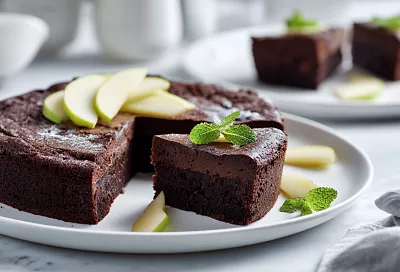 Шоколадный десерт без муки и сахара: нежный, как брауни, за 5 минут