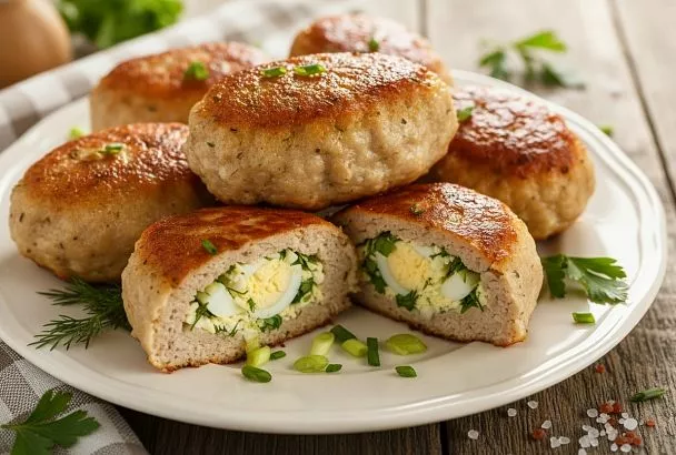 Сочные зразы из свинины с яйцом и зеленью: рецепт с секретной начинкой