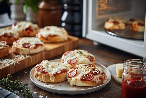 Горячие бутерброды «мини-пицца» – ароматнее пиццы, готовятся за 5 минут в микроволновке