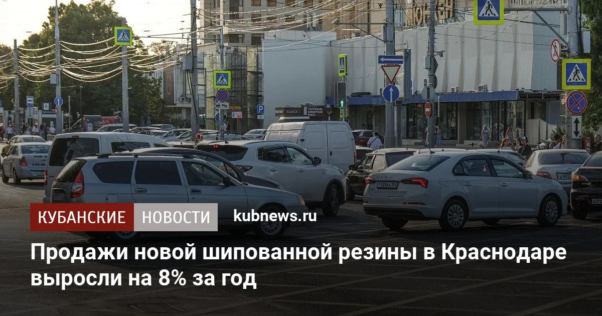 Продажи новой шипованной резины в Краснодаре выросли на 8% за год