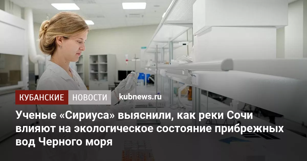 Ученые «Сириуса» выяснили, как реки Сочи влияют на экологическое состояние прибрежных вод Черного моря