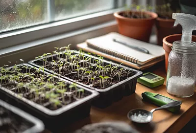 Рассада не вытягивается: поливаю монофосфатом после всходов — и корни растут «белой бородой»