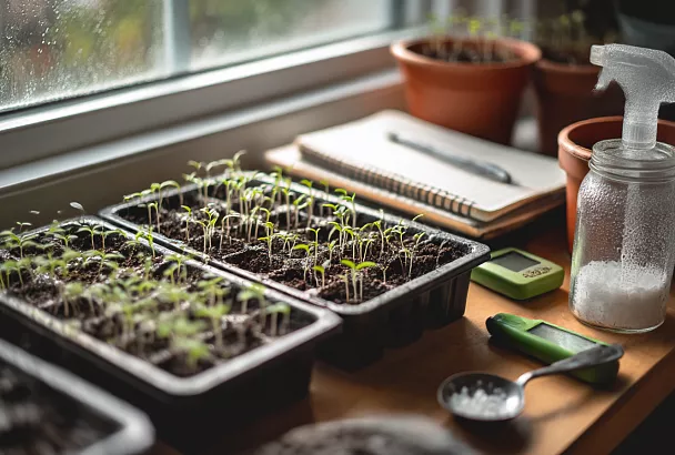 Рассада не вытягивается: поливаю монофосфатом после всходов — и корни растут «белой бородой»