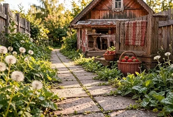 5 столовых ложек соды на литр воды: сорняки на дорожках больше не растут