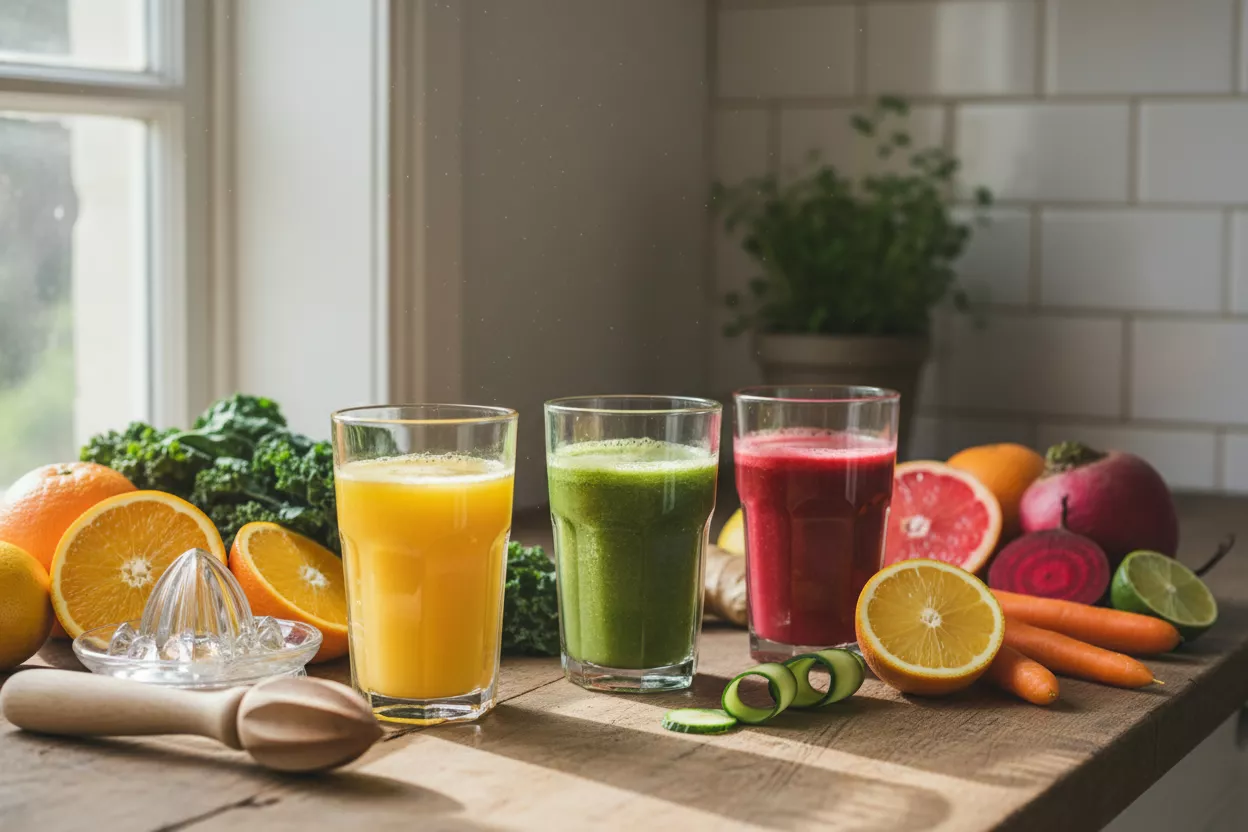 Свежевыжатые соки могут навредить организму весной