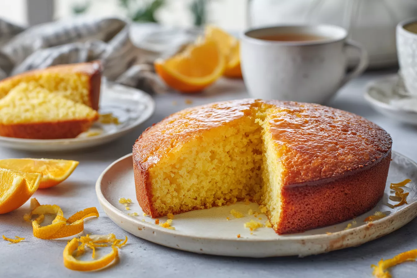 Постный апельсиновый манник "четыре стакана": просто, ароматно и без яиц