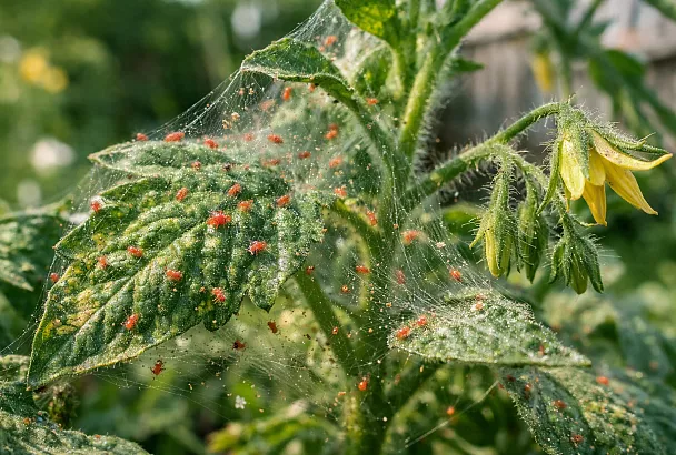 Паутинный клещ сгинул с теплицы после 1 схемы: растения стали плодоносить в 3 раза больше и не болеют