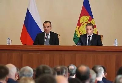 Вениамин Кондратьев и Леонид Михайлюк обсудили обеспечение правопорядка в Краснодарском крае