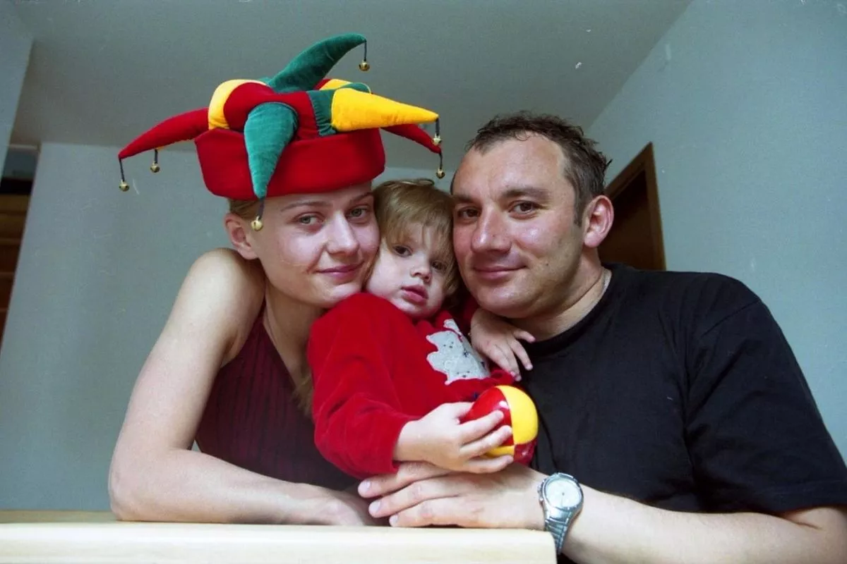 Мария Голубкина и Николай Фоменко с дочкой